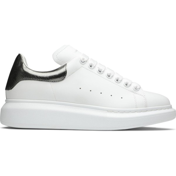 Alexander McQueen Wmns Oversized Sneaker 'Bleach White Silver'
